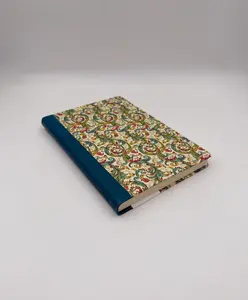 Signoria Hardcover Notebook – Italian Floral with Turquoise Binding