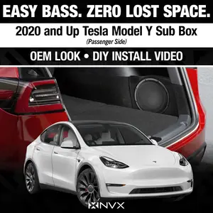 2020-2023 Tesla Model Y - Custom 500W RMS 10" Loaded Subwoofer Enclosure | NVX BE-TSLAY-G1P (Passenger Side)