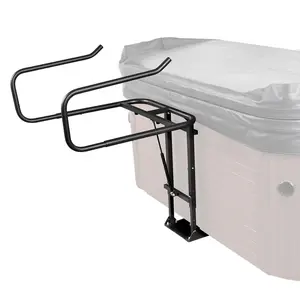 【fathersdaygift】VEVOR Hot Tub Cover Lift, Spa Cover Lift, Hydraulic, Height 33.1" - 41.3" Width 53.1" - 92.5" Adjustable, Installed Underneath on one Sides, Suitable for Various Sizes of Hot Tubs, Spa Aluminium Bathtub