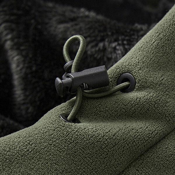 Men's Winter Fleece-Lined Hooded Jacket – Full Zip Design, Stylish & Functional, Perfect for Casual Outings & Hikes