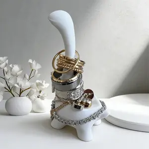 New Cute Dinosaur Ring Holder & Organizer / 3D-Printed Ring Stand / Creative Ornament / Stylish & Creative Home Decor / Vanity Accessory / Collectible Figurine / Animal Model / Bedside Table Ring Organizer / Mother's Day Gift.