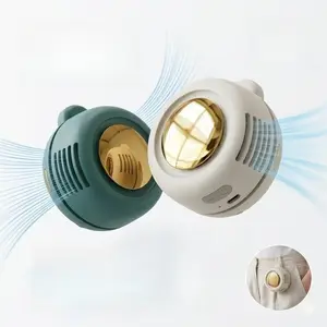 Portable bladeless electric fan, adjustable speed, 3 speeds, silent operation, rotating design, maximum comfort, USB rechargeable lithium battery - ideal summer outdoor essential, portable fan