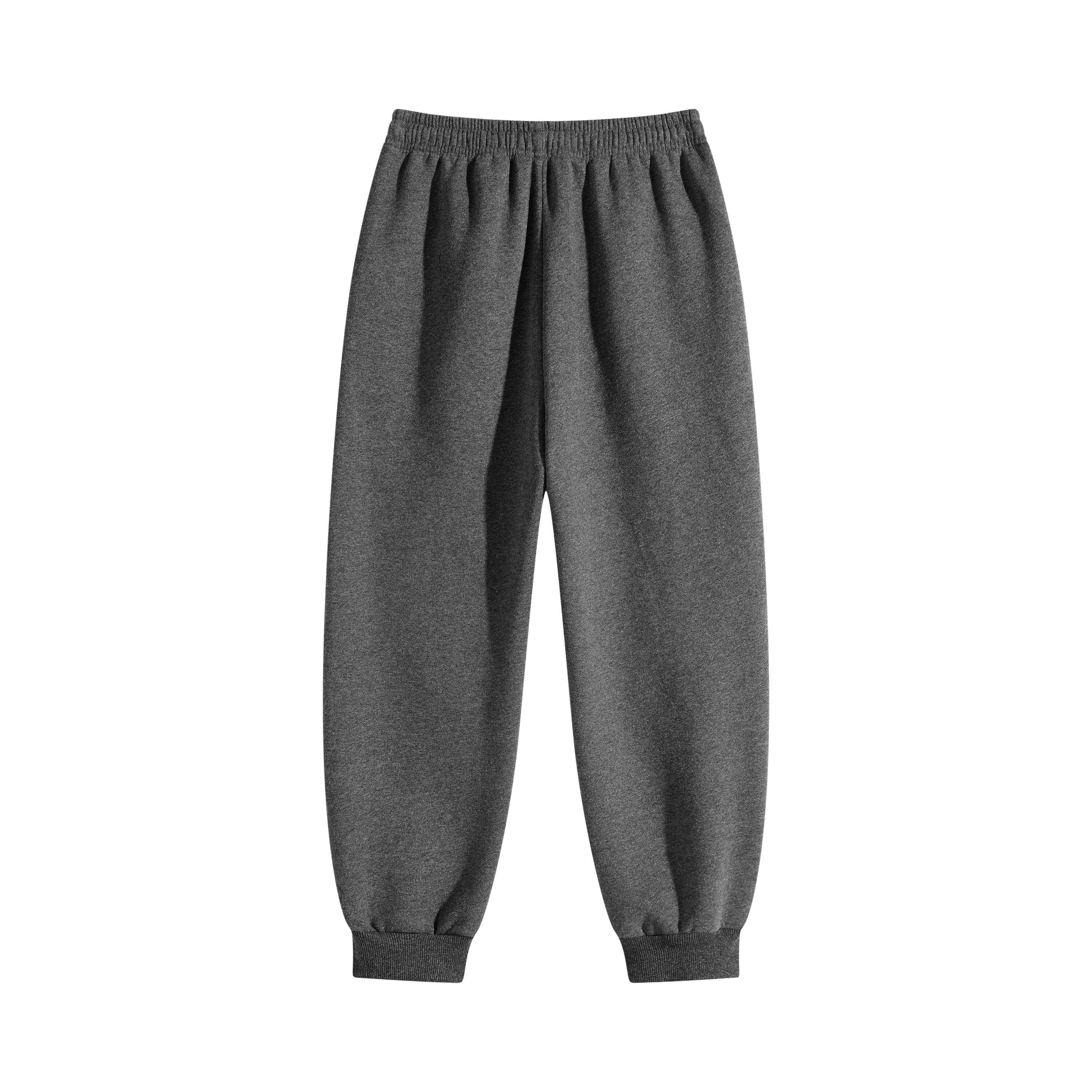 3-Piece Set Breathable Cotton Track Joggers, Elastic Waist Cuffed Sweatpants with Anti-Theft Zippered Pockets