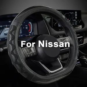 Steering Wheel Cover for Nissan Altima Rogue -  Steering Wheel Cover for Nissan D Shape(Gray-D-Shaped)
