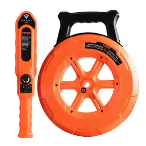 VEVOR Pipe Locators, 100ft/30m PVC Pipe Locators Underground, IP67 Waterproof Pipe Blockage Detector with Adjustable Sensitivity, Sewer Wall Scanner Plumbing Tool for PVC Plastic Metal Water Pipes