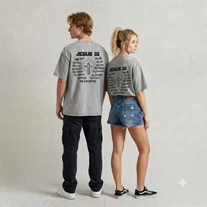 Cross, Jesus, God, religious belief, 230g high-quality double-sided printed T-shirt with round neck and short sleeves, vintage washed, everyday, casual, 100% cotton, round neck, loose fit. old picture