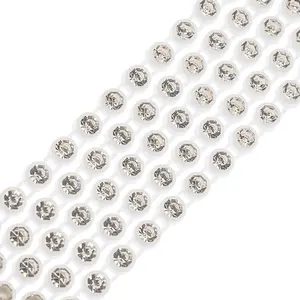 Crystal Lane DIY Elegant Glass Rhinestone Banding for Fashion Design Accessories, 1 Yard