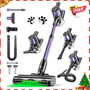 Cordless Handheld Vacuum Cleaner - 55KPA Suction, Touch Screen, Smart Dust Sensor, Auto Speed Control for Home Carpet & Hard Floor Cleaning