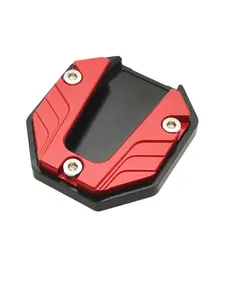 1pcs Aluminum Alloy Motorcycle Bike Kickstand Extender Foot Side Stand Extension Foot Pad Support Plate Motorbike Accessories Footrest Motorcycle