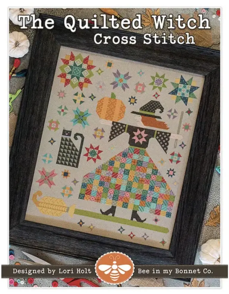 The Quilted Witch Cross Stitch Pattern by Lori Holt of Bee in my Bonnet Co.