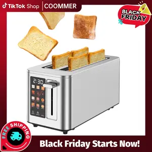 TazTir Bread Maker Machine, 5 Bread Types & 6 Shade Settings, 900W, Defrost Bagel Cancel Functions, Easy Clean Storage Household Kitchen Appliances