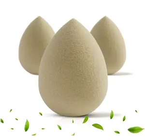 Green Tea Beauty Sponge - Plant-Based, Eco-Friendly, Cruelty-Free, Dye-Free & Latex-Free Blender, Biodegradable & Vegan Makeup Sponge, Makeup Blender, Perfect for Liquid & Powder (3 count)