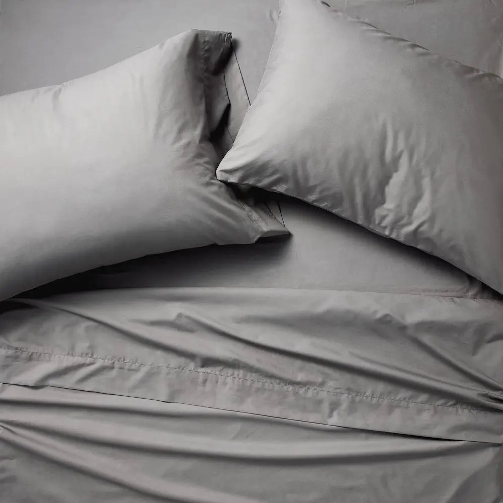 400 Thread Count Percale Sheet Set Dark - Casaluna 400 Thread Count Percale Sheet Set Dark - Casaluna