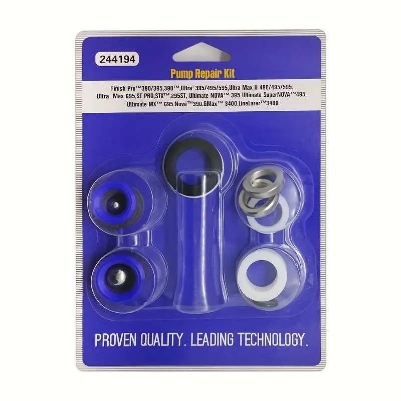 Pump Repair Packing Set, Pump Repair Kit for Gra-co 210 230 295 390 395 490 495 595 3400 Airless Paint Sprayers, Paint Sprayer Accessories, Paint Spraying Tool, Paint Supplies & Tools