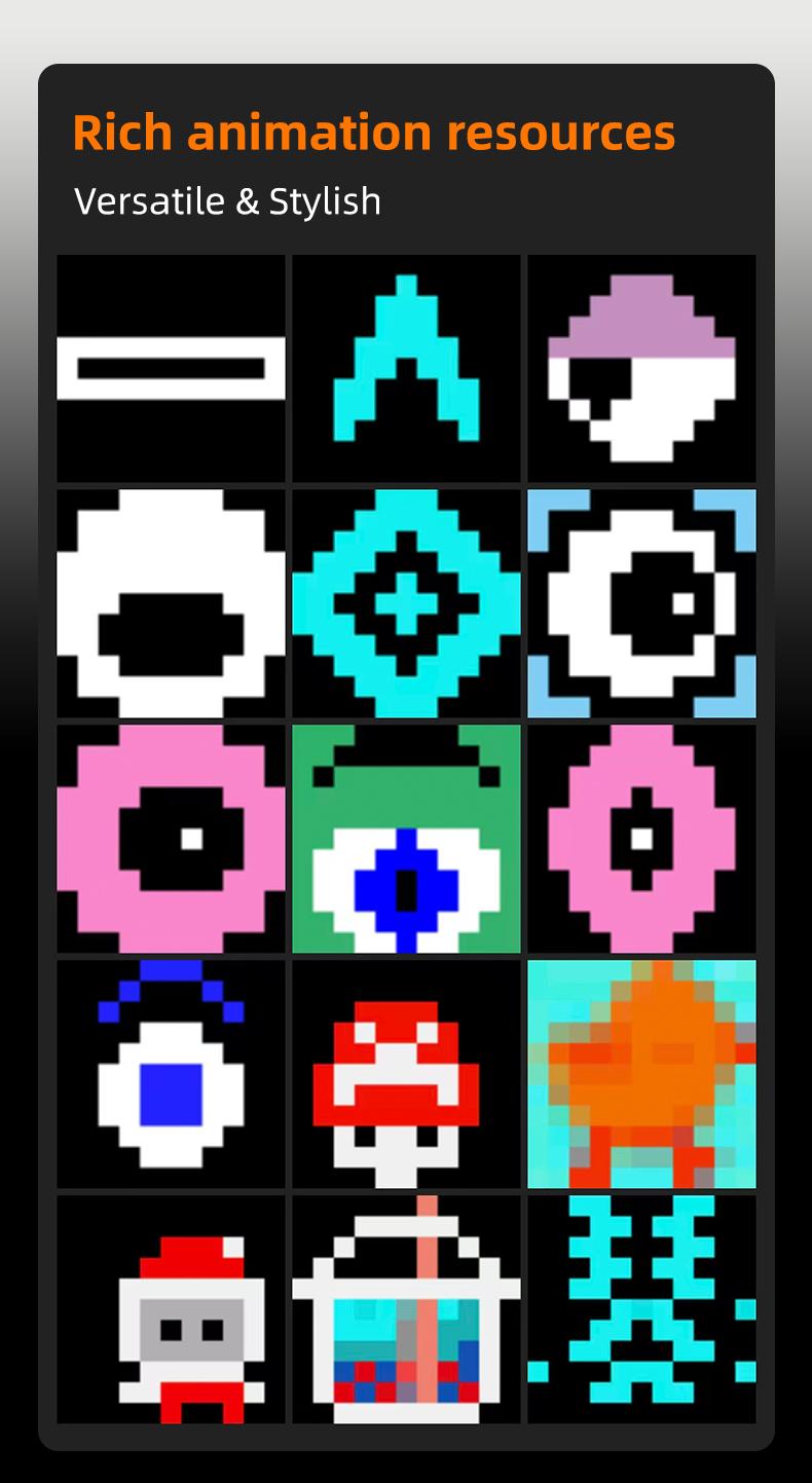 App Controlled Pixel Display Bluetooth Speaker, Vintage Retro 16X16 LED Panel, Custom DIY Pixel Art & Image Slideshow Desk Decor Speaker