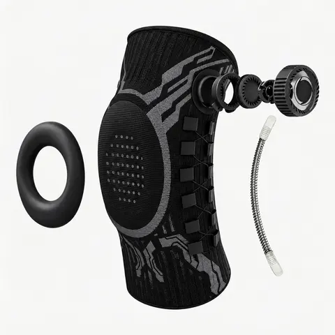 Unisex Athletic Knee Brace - Dial-Adjust Adjustable Compression, Multi-Size Breathable Fabric Knee Support Sleeve for Sports, Running & Daily Activities