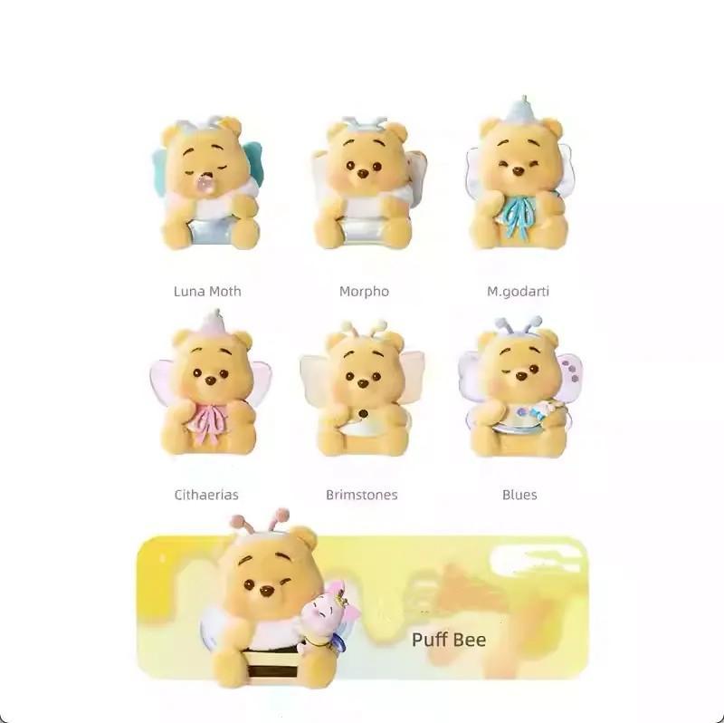 【Holiday Gift】Authentic Disney Winnie the Pooh Die Die Pu Xiu Series Blind Box, Desk Decor,Cute Figurine Ornament, Ideal Trendy Toy Gift for Women, Holiday & Holiday Haul