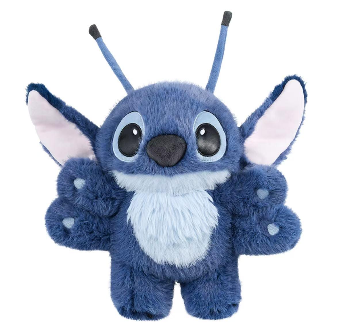 Disney Stitch Plush Doll with Overalls Cute & Soft Stitch Hoodie Trandy Adorable Street Style Stuffed Animal, Perfect Ideal Christmas Holiday Shopping Gift for Kids & Fans Valentine Gift for Girlfriends