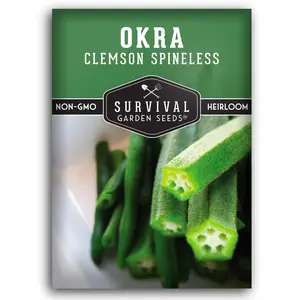Clemson Spineless Okra Seeds Clemson Spineless Okra Seeds