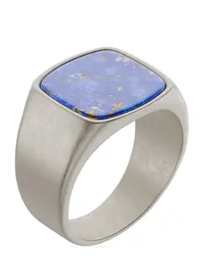 Lapis Lazuli Cushion Signet Ring