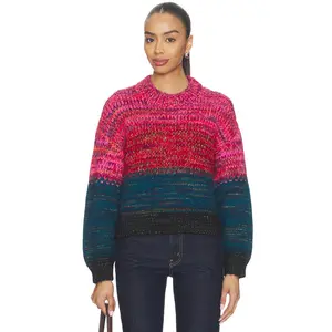MOTHER The Crop Pullover in Dusk To Dawn