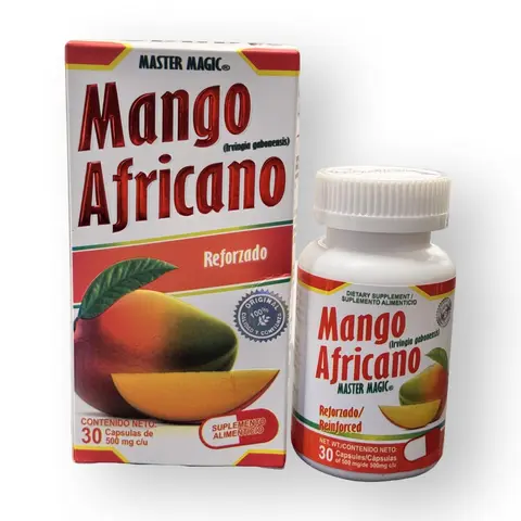 Mango Africano Reinforced Master Magic (Net. Wt. 30 Capsules of 500mg) Dietary Supplement