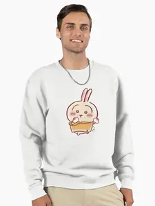 Chiikawa Usagi Bao Pullover Sweatshirt  Winter Casual Wear - Comfy Sweatshirt