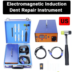 Car Electromagnetic Induction Dent Repair Instrument with Tool Storage Box Multifunction Induction Heater Quickly Remove Auto Body Door Tiny Dents Automobile Repair Plant Equipment