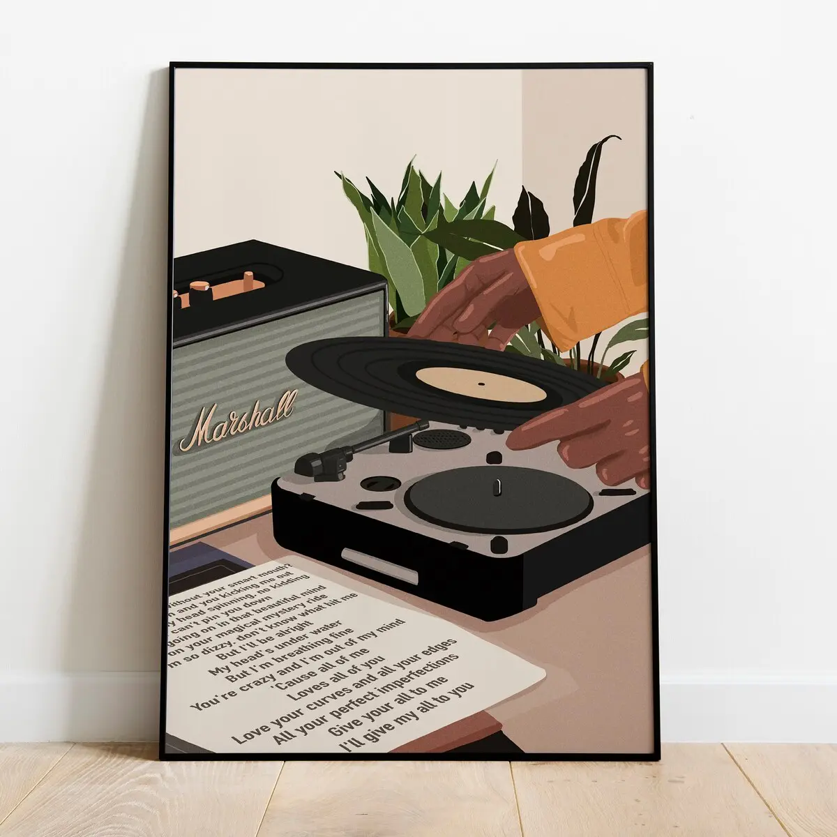 African American Art, Black Girl Art, Black Art Prints, Music Art, Black Art, Black Woman Art, Mid Century Modern Art, Girl Art, Song Lover, Unframed, Room Decor