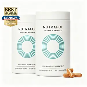 Nutrafol Women's Balance Ages 45 and Up Hair Growth Supplements, Clinically Tested for Thicker Hair and Fuller Scalp Coverage, Dermatologist Recommended - 1 Month Supply