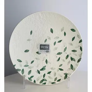 Denby Greenhouse Medium Plate – Green Leaf | 8¾" | Est. 1809