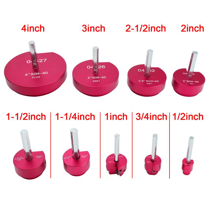 Areyourshop Mechanical Cutting Tool Set - Professional Plastic Pipe Reamer Kit for 1/2" Drills, High-Precision Alloy Cutters for PVC CPVC ABS Pipes Includes Sturdy Case