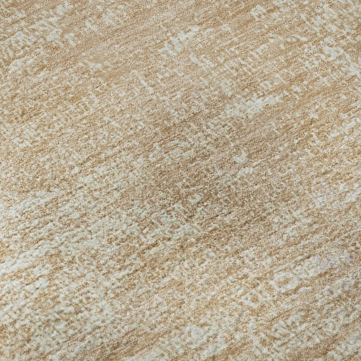 HomeRoots 667124 8x10 ft. Coral & Ivory Abstract Print Polyester Fiber Floor Covering - Transitional Flat Pile Machine-Made Rectangle Area Rug, Washable, UV-Protected for Living Rooms