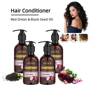 Red Onion Black Seed Oil Hair Conditioner | Infused with Black Seed Oil & Tocopherol | Nourishes Follicles, Repairs Split Ends| Soothes Scalp, Softens Hair | No Residue, Easy to Rinse | Safe for Regular Use， adios frizz