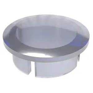 Formufit 1/2" Clear PVC Furniture Grade Internal Domed End Cap for Home Projects