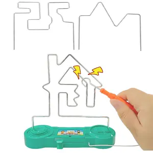 Electric Maze Game for Kids, Brain-Boosting Fun Challenge Toy, Puzzle Game, Bright Color Collision Maze with Electric Shock, Safe and Exciting Family Game