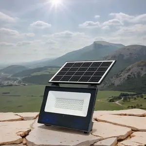 Solar Panel with LED Light 4w/5v, Waterproof Solar Charger with Adjustable Mounting Stand, Light Control and Radar Sensor for Outdoor Patio