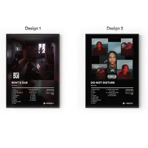 [Sale Up To 40%] [Unframe] Nemzzz Album Posters, UK Trap Rap Wall Art, Manchester Hip Hop Aesthetic Decor, Modern Album Cover Artwork, Gift for Rap Fans