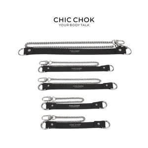 CHICCHOK Breathtakingly Interesting chain design Bracelets and Anklets - Handmade, Genuine Leather, Titanium Steel Chain Fashion Jewelry Body Jewelry