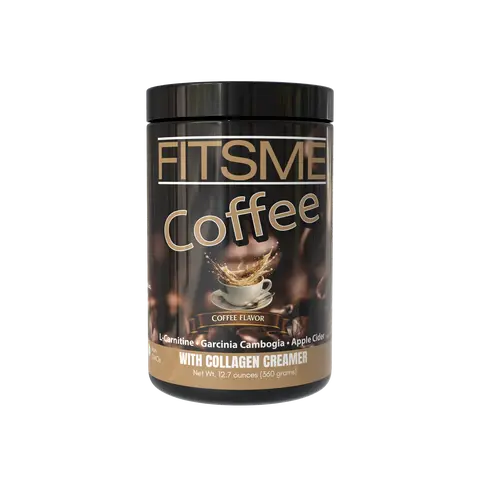 Fitsme Enilife Collagen-Infused Sugar-Free Instant Coffee Powder - With Creamer, MCT, Garcinia, Innovative Ingredients, Freeze-Dried Brew from Coffee Beans for Regular Beverages