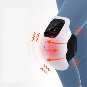 Rechargeable Far Infrared Laser Knee Massager, Heat Therapy Vibration Multi-Function, Joint Pain Relief, Gift for Family Health