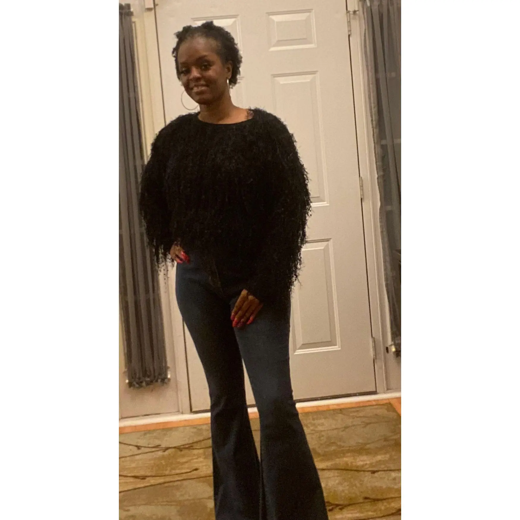 Black Tassel Sweater
