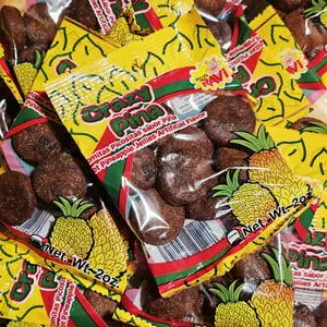 Crazy Piña Pineapple Gummies candy by Ravi Dulces 12pk- 2oz