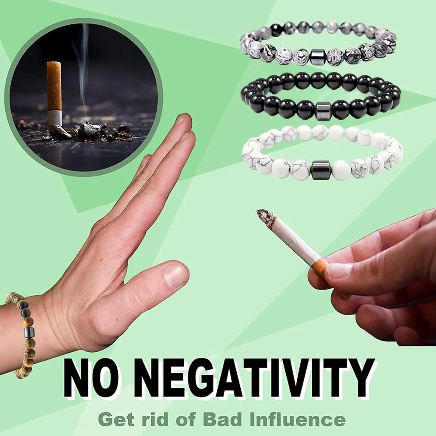 Anti Smoking Bracelet for Women/Men, Quit Smoking Bracelets, Stop Smoking  Aids That Work, Quit Smoking Naturally
