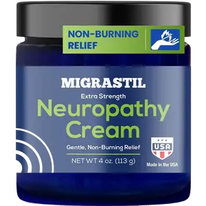 Migrastil Neuropathy Cream - Soothing Cream for Feet, Legs, Hands, Etc. Aloe Shea Butter Gentle Clove Moisturizing Body Care Daily