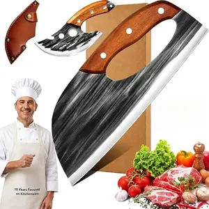 [Buy 1 Get 1 Free] Kitchen Knives | Sharp and durable meat cleaver/kitchen knife, ergonomic non-slip handle, precision boning knife and small kitchen knife – the perfect Father's Day gift. Friendship Set