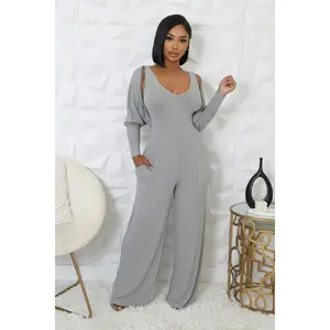 When Comfy Meets Classy 2pc jumpsuit