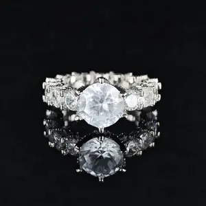 Luxury Sparkle Stack! Silver & Gold Full Diamond Rings, Anniversary Gifts for Wives, Lovers, Valentine's Day Gifts Gold-Plated Figaro Chain Necklace bangle  bar