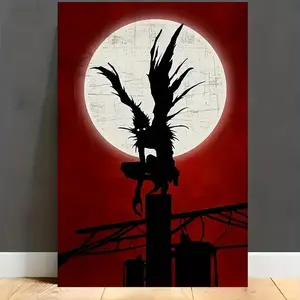 Death Note Silhouette Anime Wall Art Poster
