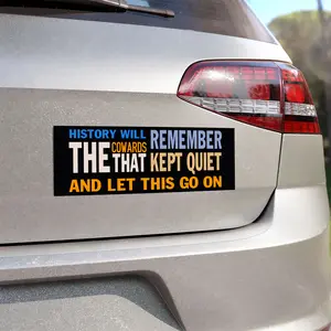 Ready to Resist Anti-Trump Car Magnet, Pro-Democracy Protest Magnet for Liberals & Activists